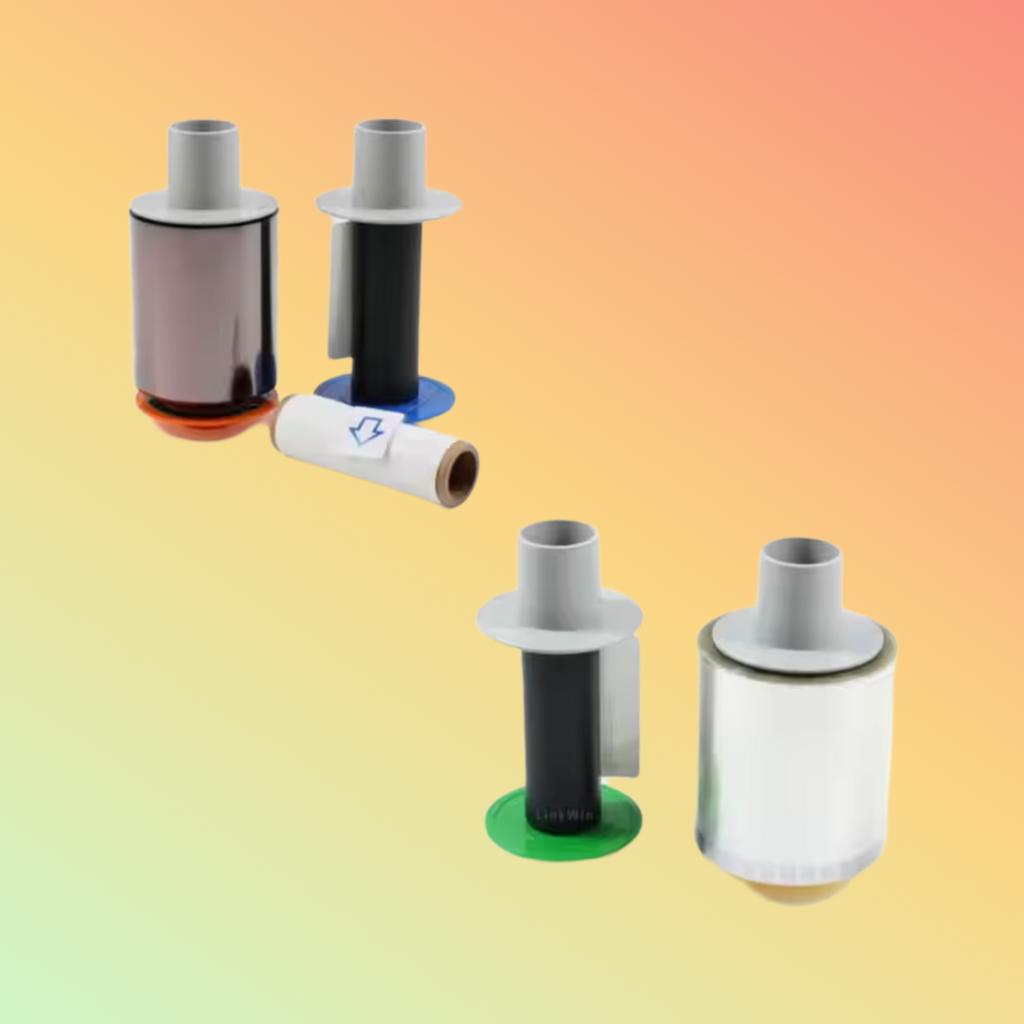 LINKWIN Compatible printer ribbons hdp5000 ymck ribbon 84051