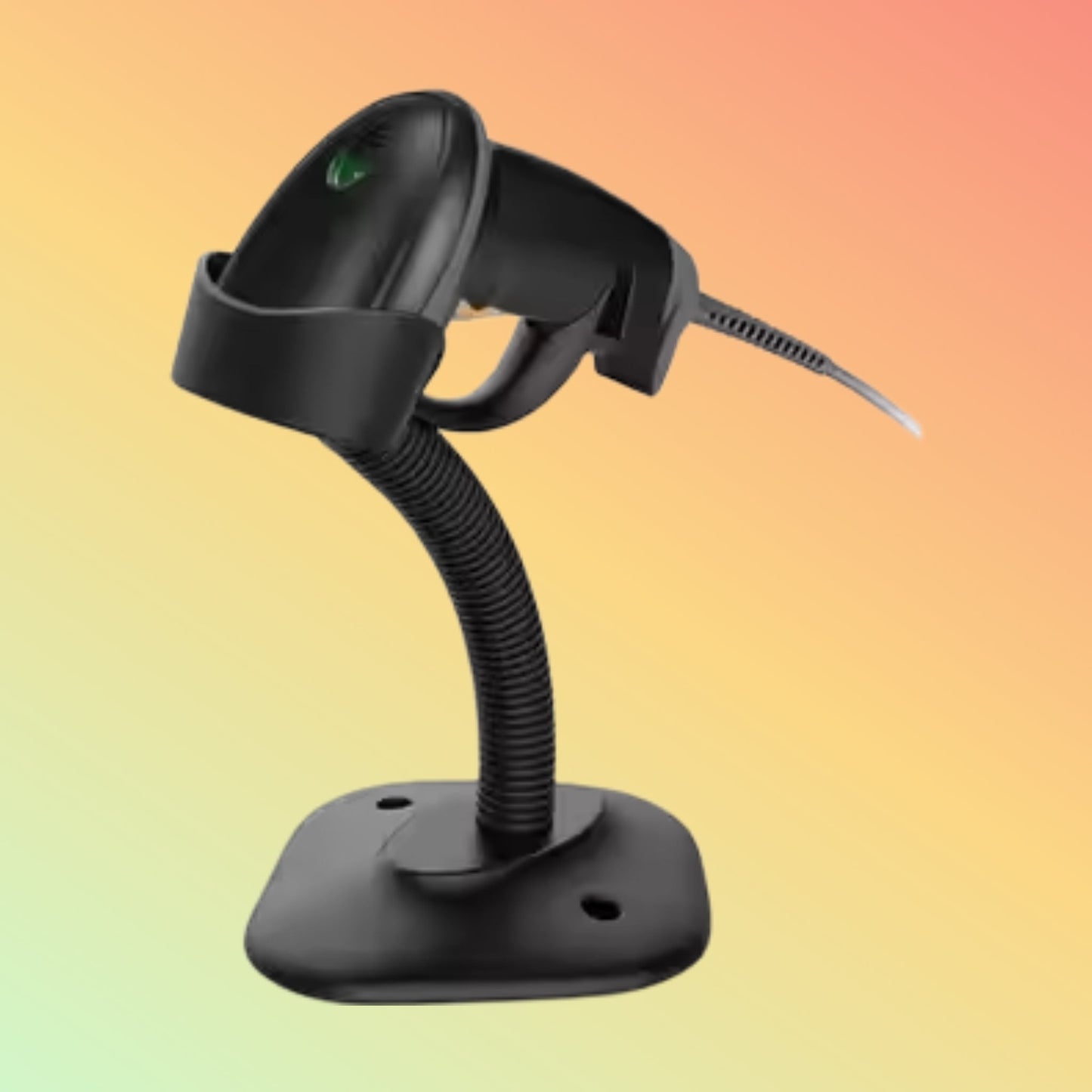 MiNJCODE MJ2809AT 1D Laser Wired USB Hand-free Scanner Stand Laser Barcode Scanner