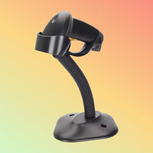 MiNJCODE MJ2809AT 1D Laser Wired USB Hand-free Scanner Stand Laser Barcode Scanner