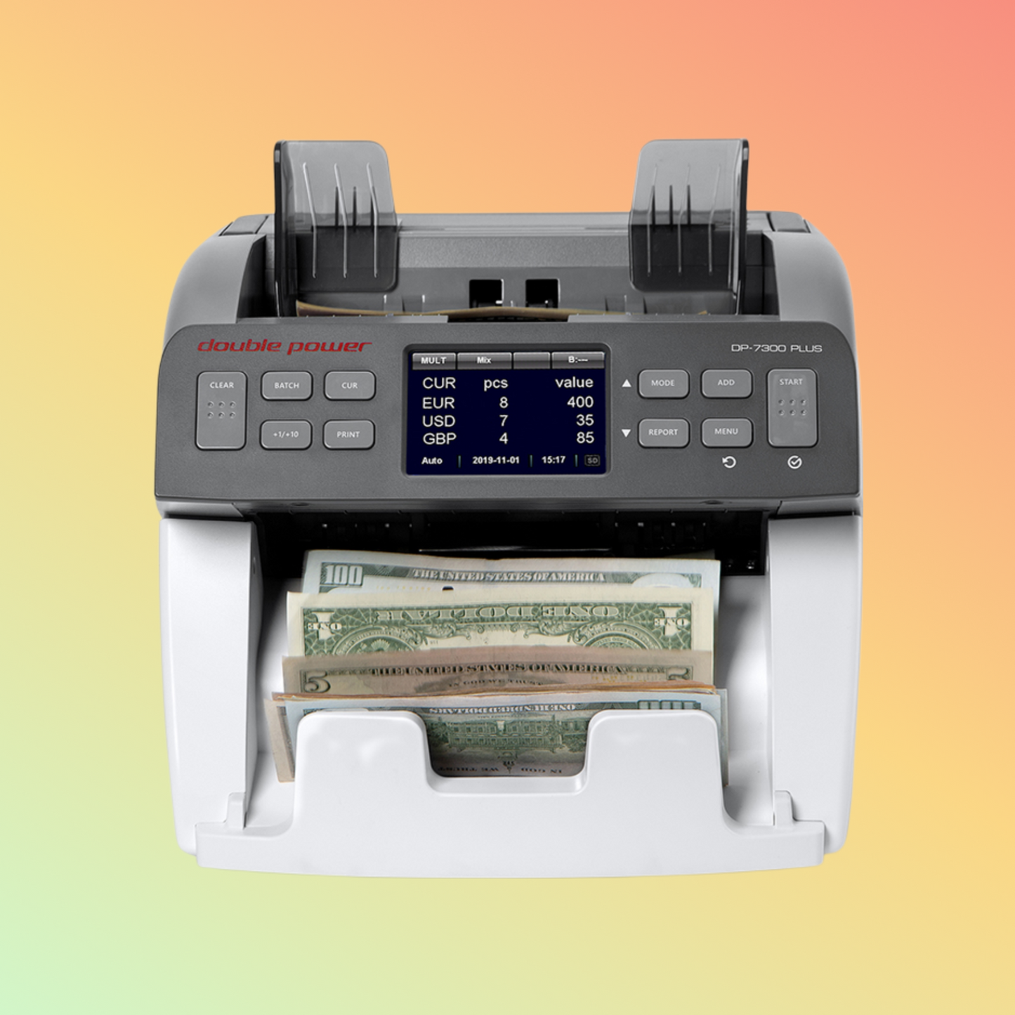 Multi-currency Banknote Value Counter DP-7300 Plus