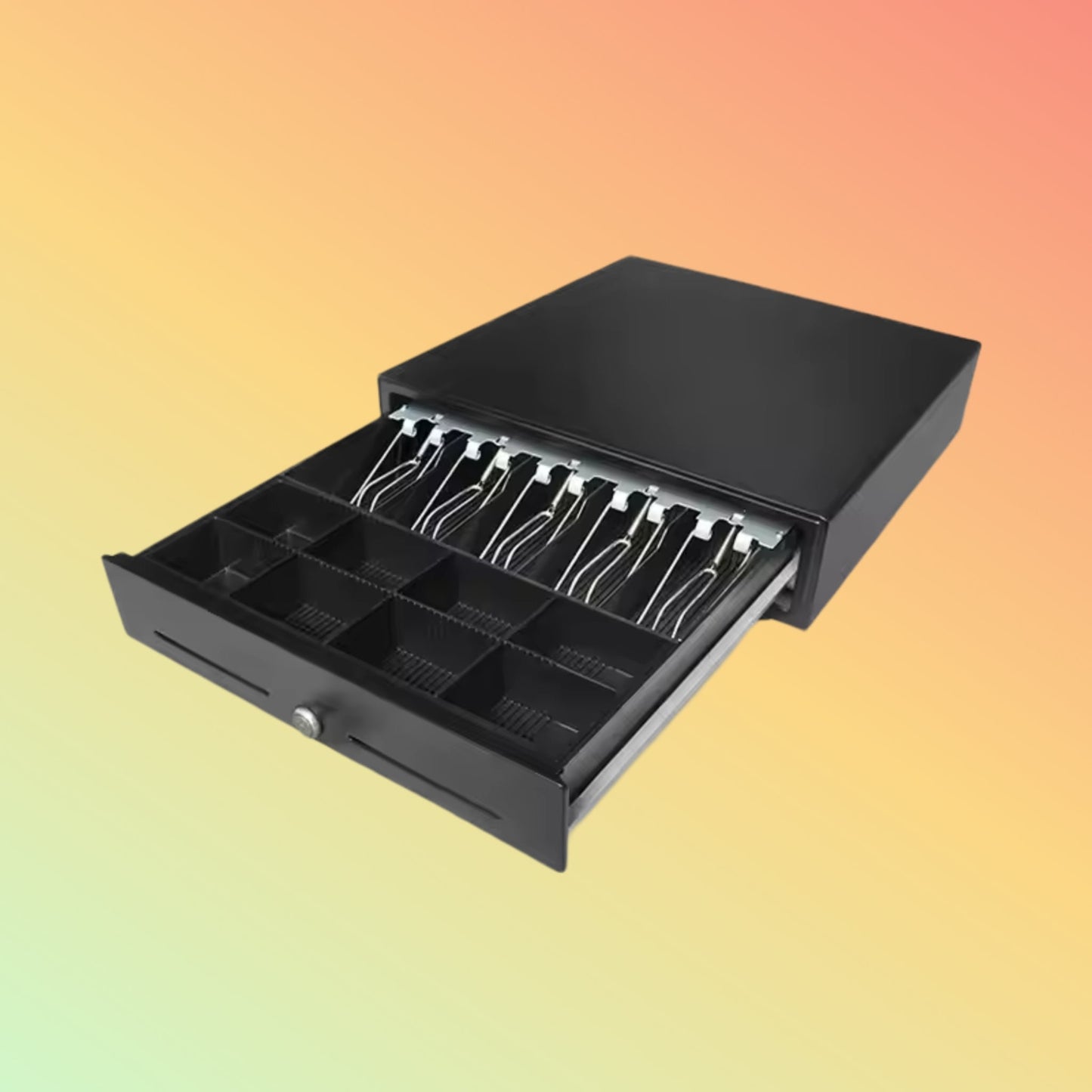 MAKEN CK-410 Cash Security Money Box 4bill 5coins Black Cash Drawer For Supermarket