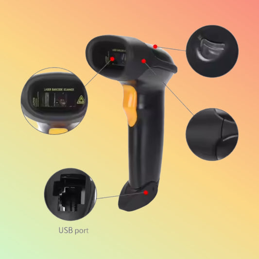 MINJCODE MJ2806 1D Wired Laser Scan Bar Code Reader Handheld Lector 1D Lector De Codigo De Barras RS232 Barcode Scanner Reader