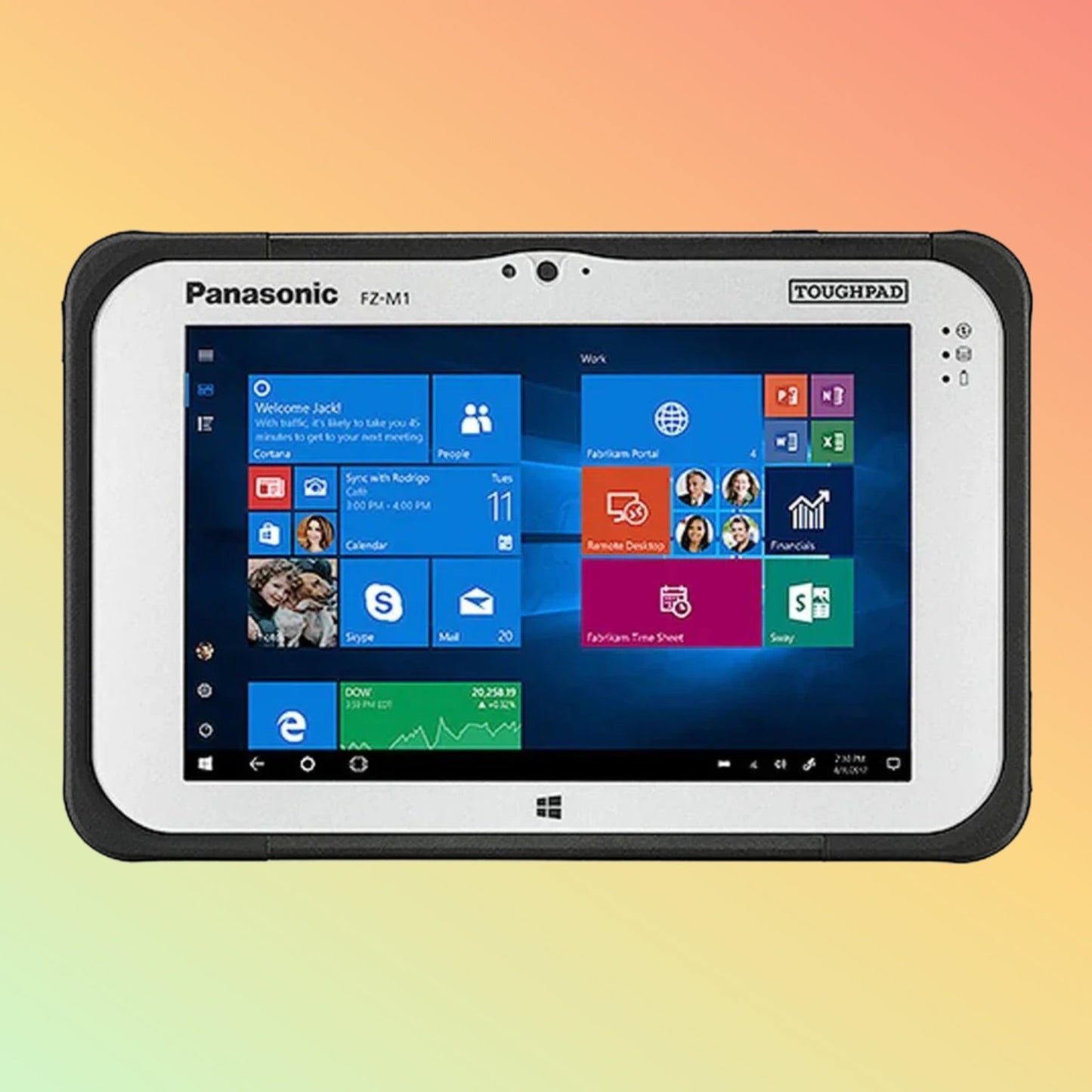 Panasonic Toughpad FZ-M1JD50-TE, 7" WXGA, Intel Core i5-7Y57, 8GB, 128GB SSD, 4G LTE, Win10 Pro