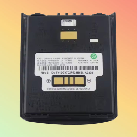 PDA Battery for MC55 MC5590 MC55A0 MC65 MC67 82-111094-01 Data Collector Battery