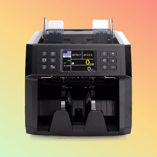 Union 2024 ECB Approved Professional 2 CIS Bill Counter Black Money Counting Machine