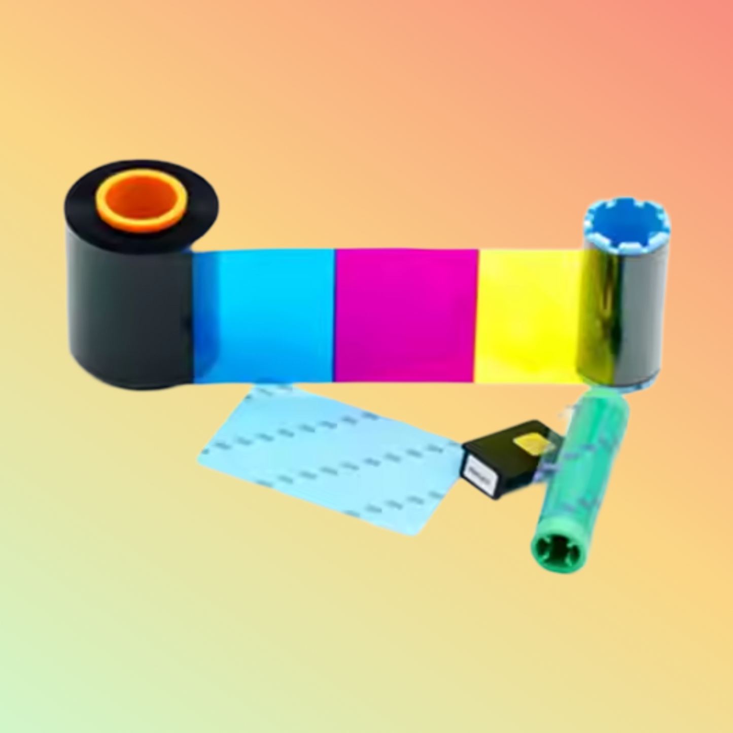 Linkwin YMCKO 400 Images Card Printer Compatible Ribbon CS-2YMCKO