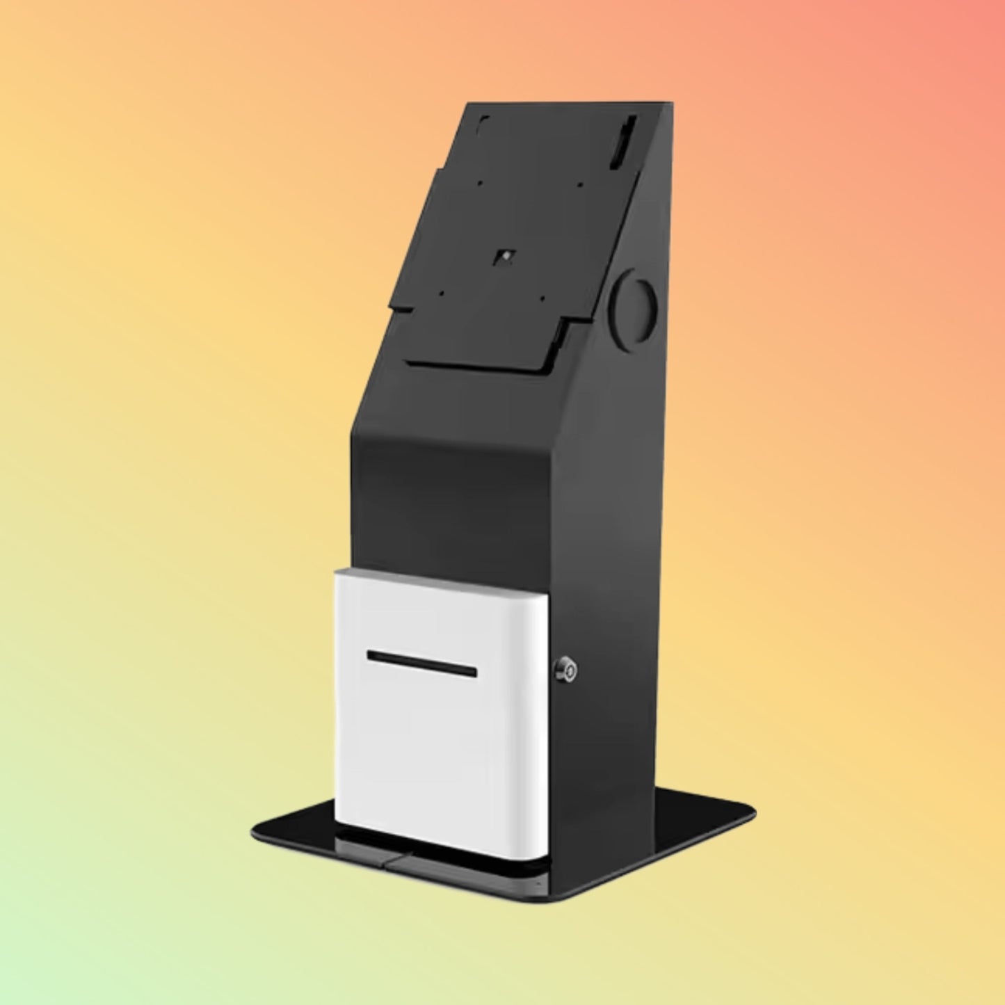 MAKEN Self Service Stand Metal Display Countertop Kiosk Stand For 21.5" Screen