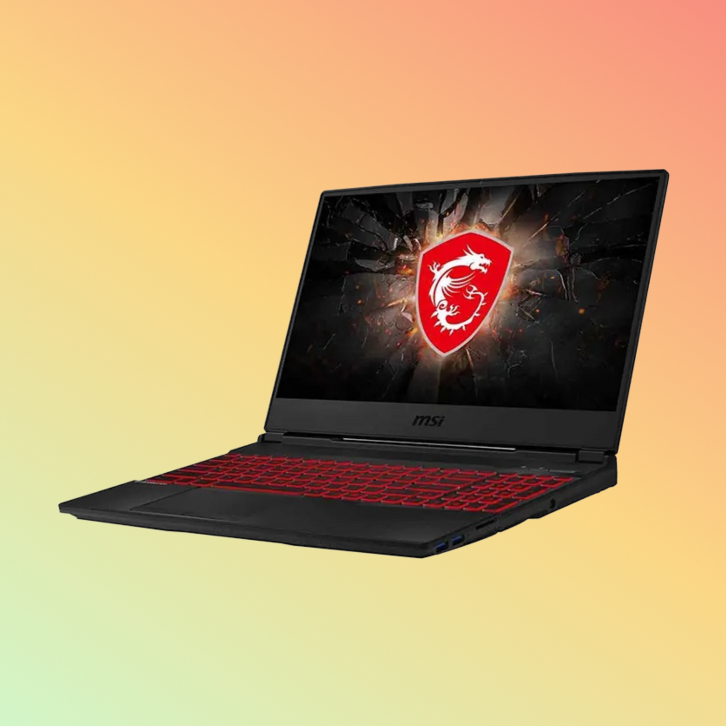 MSI GL65 LEOPARD 10SCSR-070US Gaming Laptop - 10th Gen i7-10750H, 8GB, 512GB SSD, NVIDIA GEFORCE GTX 1650Ti Graphic, 15.6" FHD