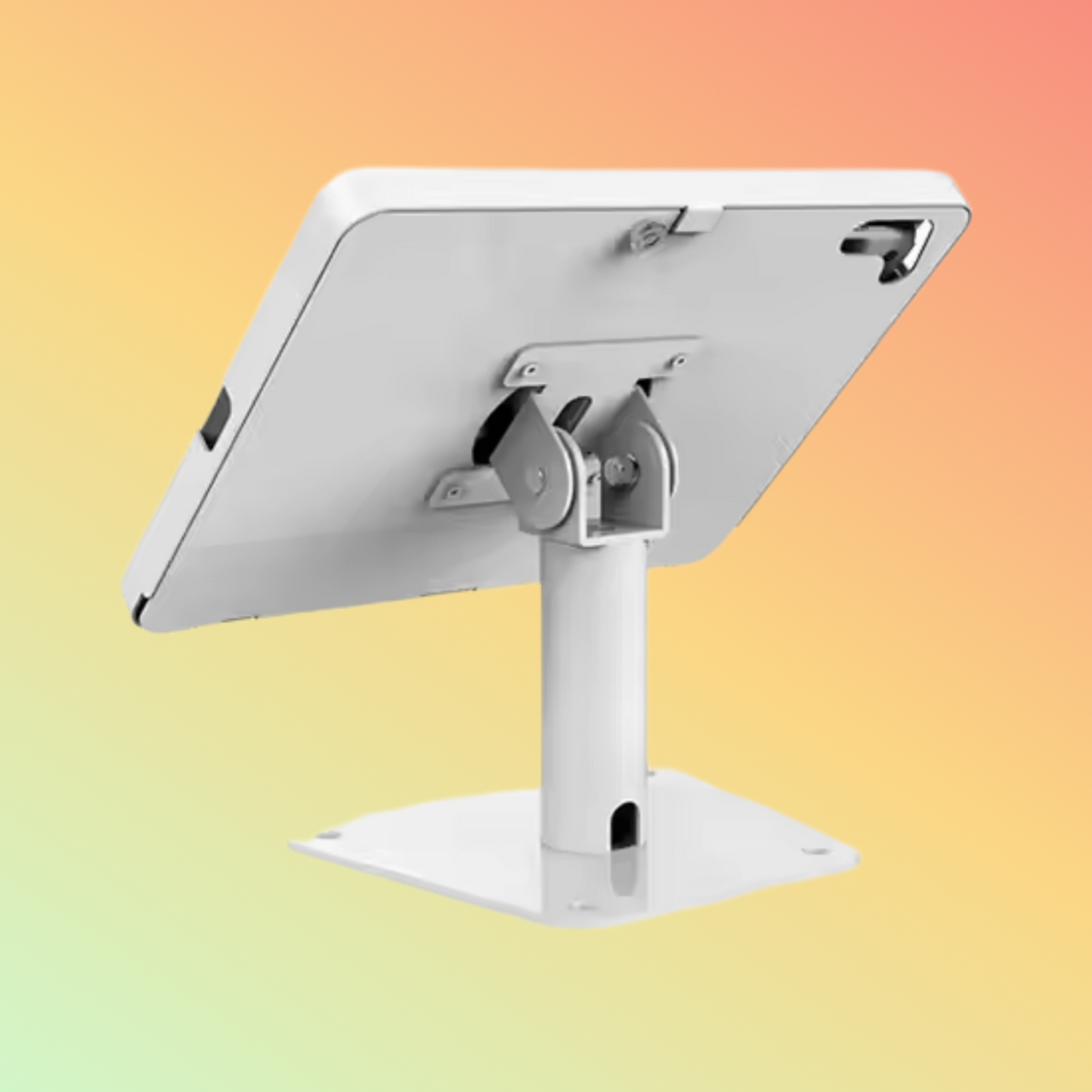 MAKEN Anti-Theft Kiosk Holder Stand Adjustable Metal Rotating Tablet PC Stand With Screw Locked