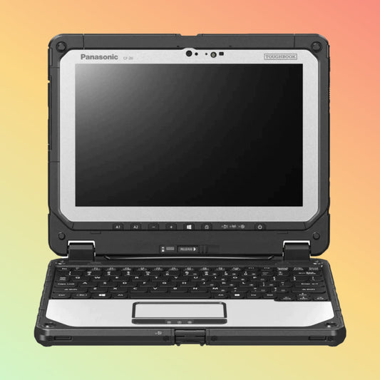 Panasonic Toughbook CF-20 MK2, Intel Core i5-7Y57, 10.1" Multi-Touch + Digitizer, 4G LTE, 8GB, 256GB SSD, Backlit Keyboard, Bridge Battery, ANSI Haz Loc, Win10 Pro