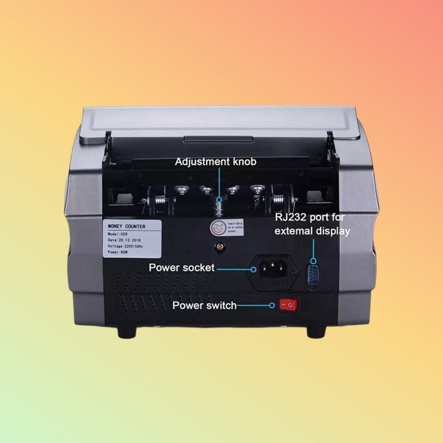 Union Money Counting Machine Money Counter Bill Counter Purple Grey Bill Counter Machine