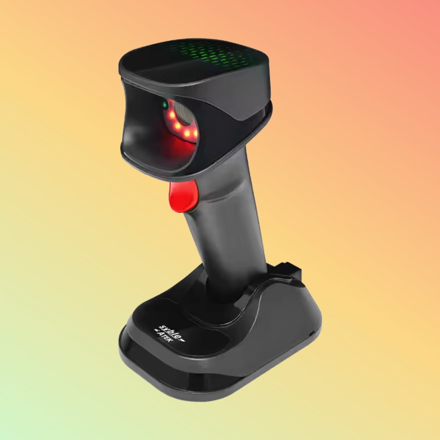 Syble ATEK AK-9000R 2D Megapixel Wireless BT Barcode Scanner 433MHz