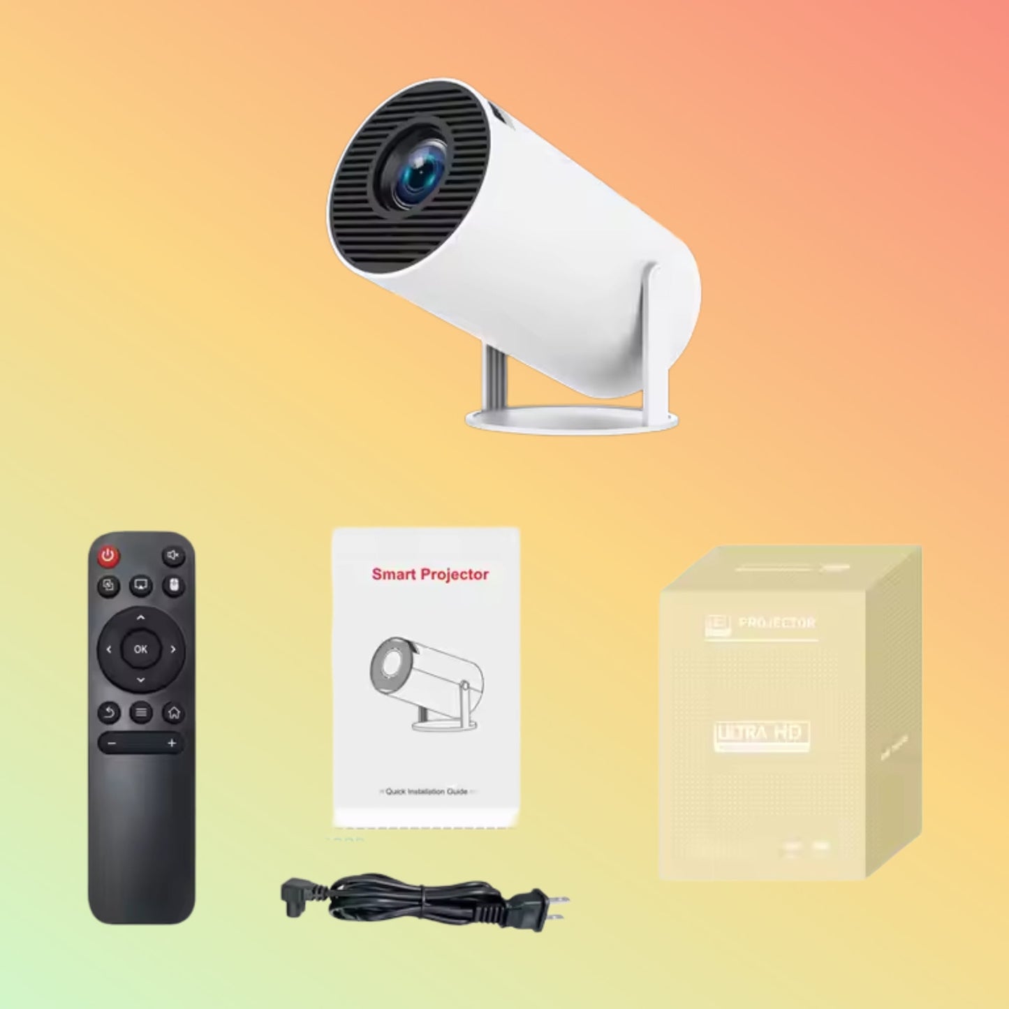 HY300 Pro+ Projecteur Smart Portable Projector