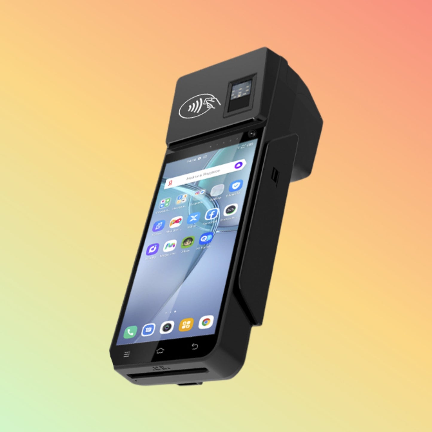 Zcs Z90N Fingerprint Touch Sreen Pos With Printer