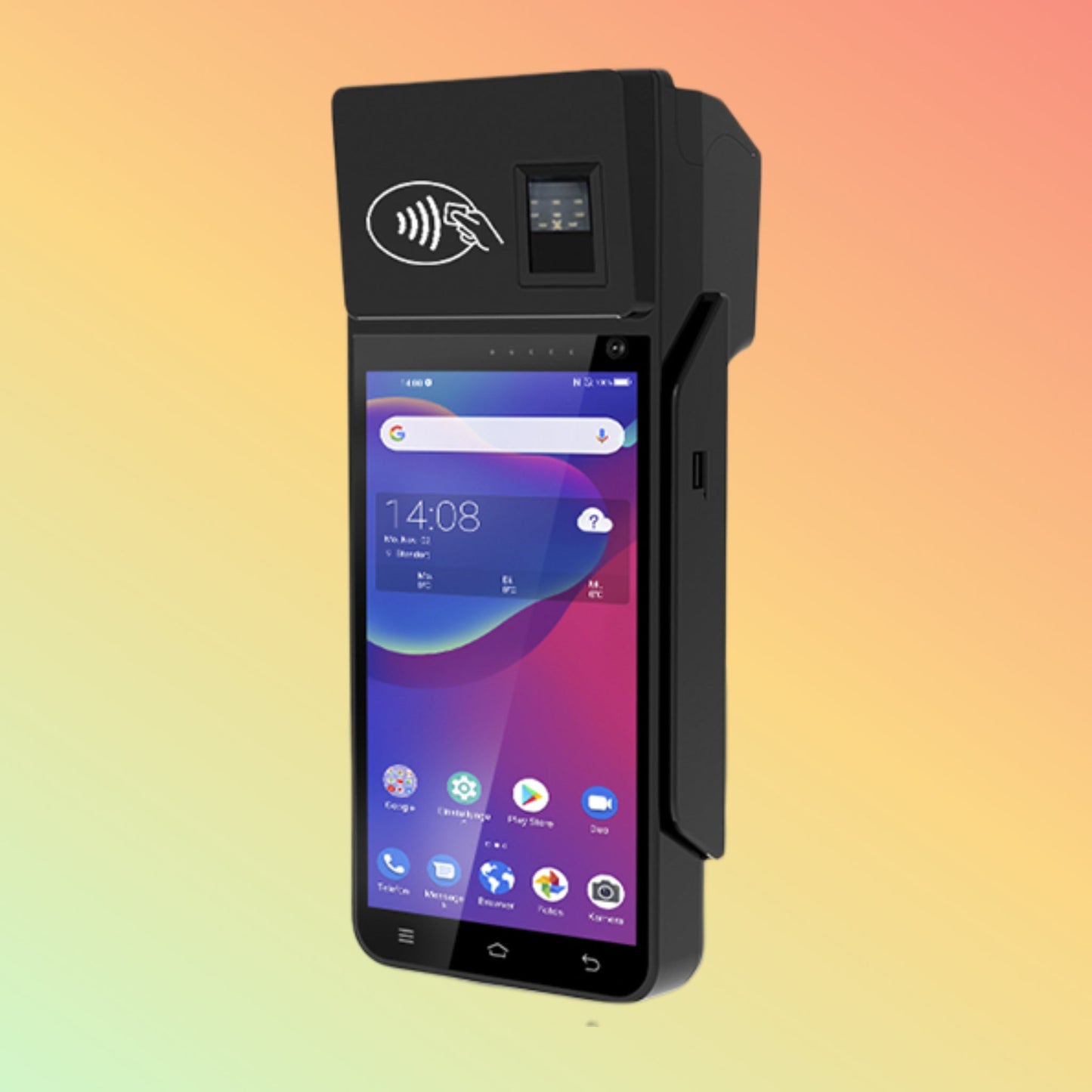 Zcs Z90N Fingerprint Touch Sreen Pos With Printer