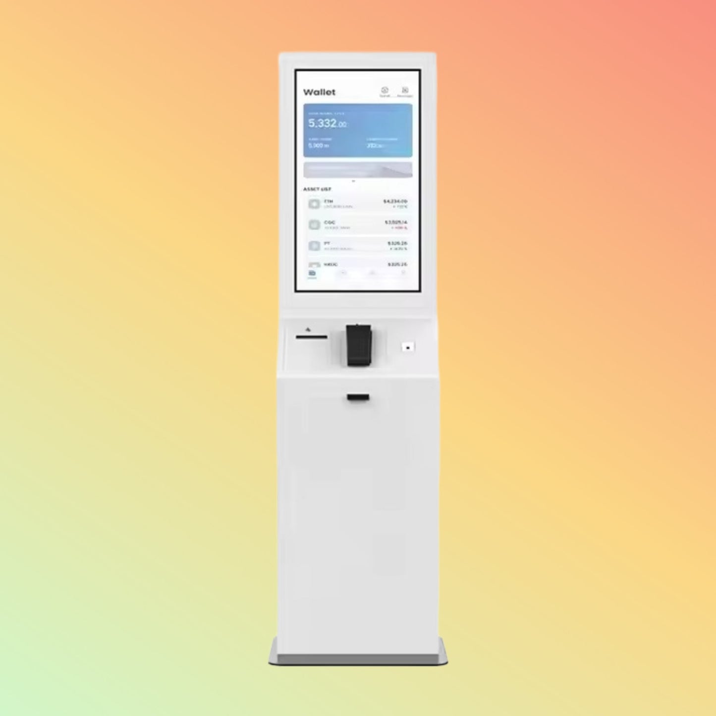 Amusement Park Self-Service Ticket & Visitor Registration Kiosk