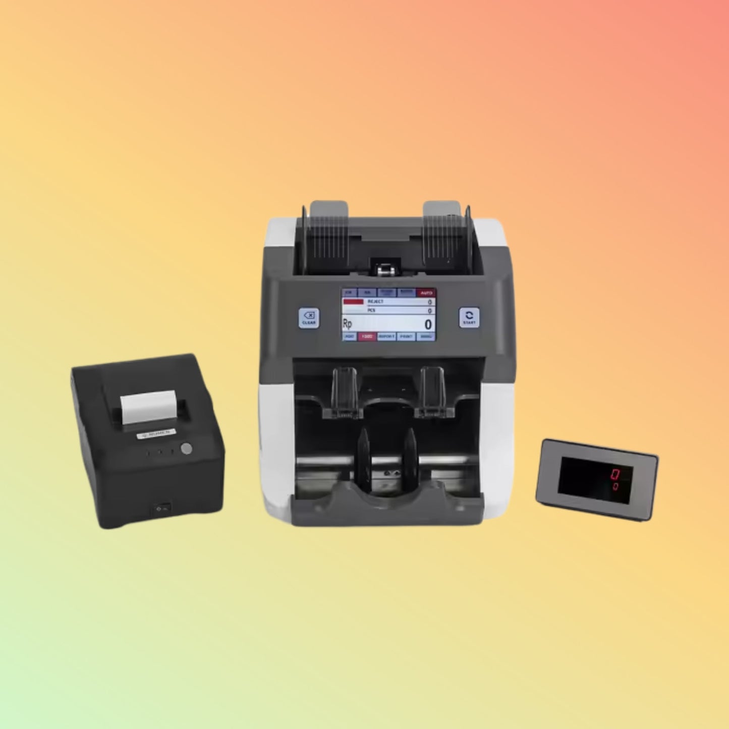 Portable Two-Pocket Professional Bill Sorter Machine – Top Loading Banknote Counter