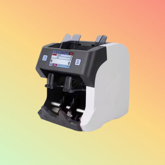 Portable Two-Pocket Professional Bill Sorter Machine – Top Loading Banknote Counter