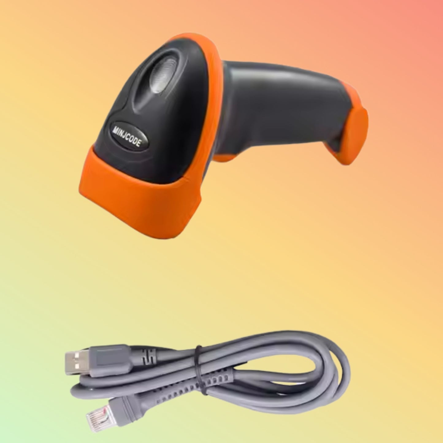 MiNJCODE MJ2818 2D Wired Handheld Barcode Scanner Supermarket Barcode Scanner