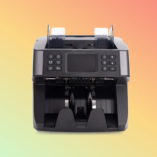 Union 2024 ECB Approved Professional 2 CIS Bill Counter White Money Counting