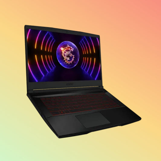 MSI Thin GF63 12VE Laptop - 12th Gen i7-12650H, 16GB, 512GB SSD, NVIDIA GeForce RTX 4050, 15.6" FHD
