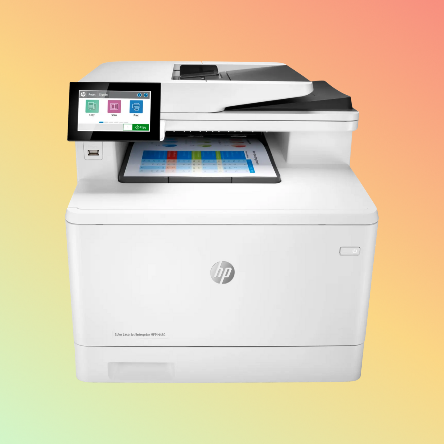 HP LaserJet Enterprise MFP M776DN Printer - A4, Print Copy Scan, 46 ppm, 1200 x 1200 dpi Resolution, 200,000 Pages Duty Cycle, Black and Color