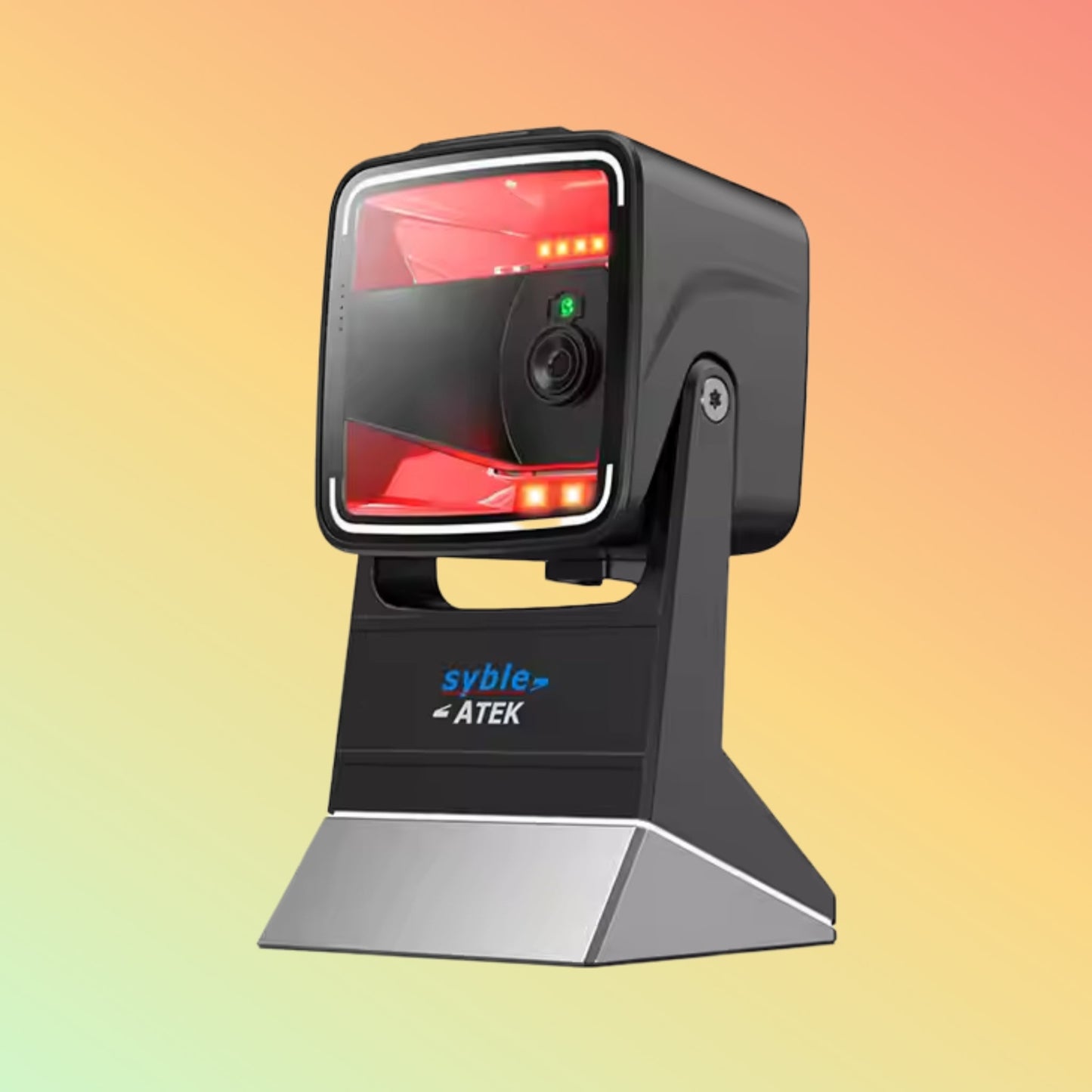 Syble AK-9100 2D QR Table Top Handsfree Desktop Barcode Scanner