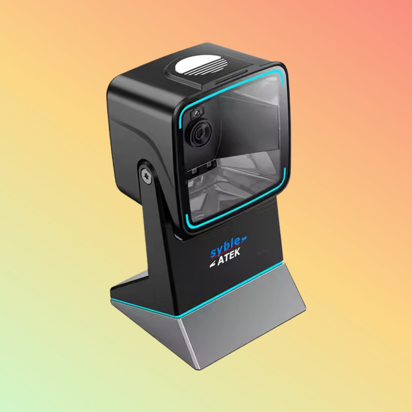 Syble AK-9100 2D QR Table Top Handsfree Desktop Barcode Scanner