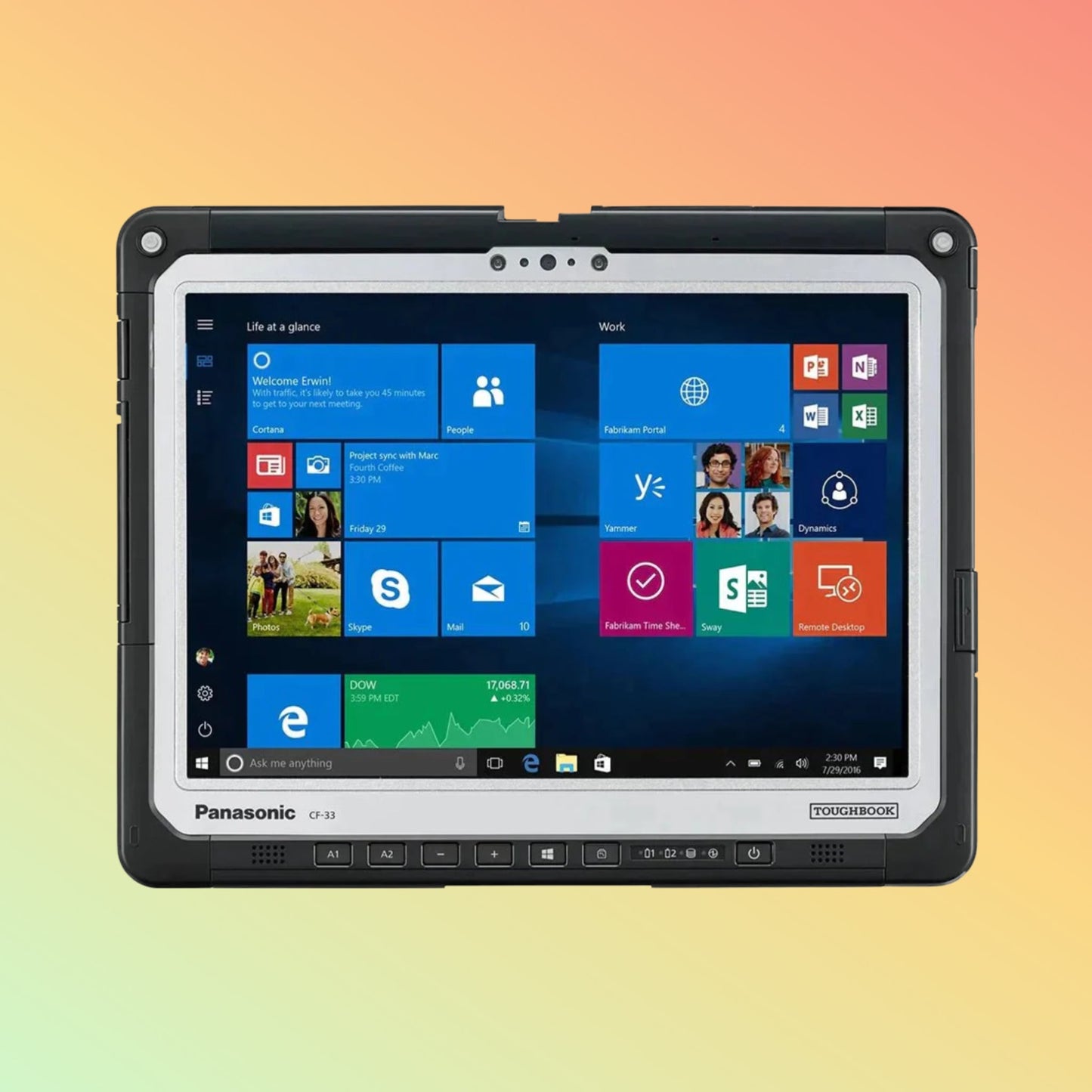 Panasonic Toughbook CF-33 MK1, 12" HD, Intel Core i5 with Windows 11 Pro.