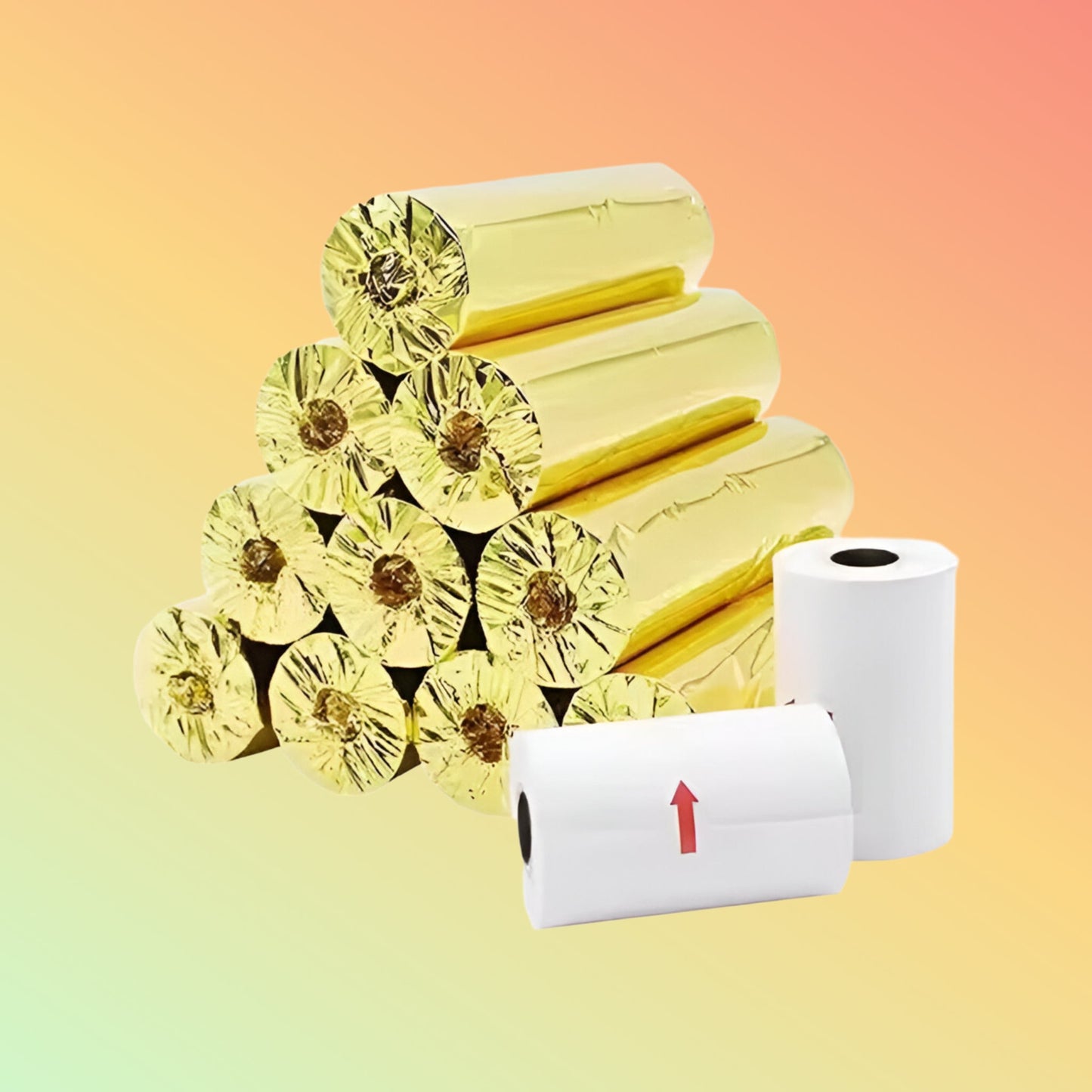 80x80 Thermal POS Paper Rolls, 57x40mm with Double Layer