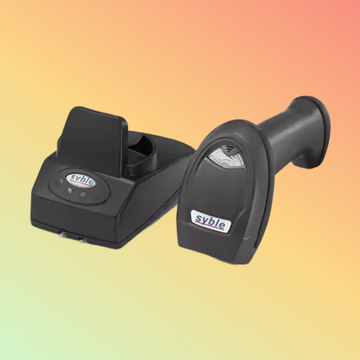 Syble XB-5178HR Wireless 1D Laser Barcode Scanner with Base