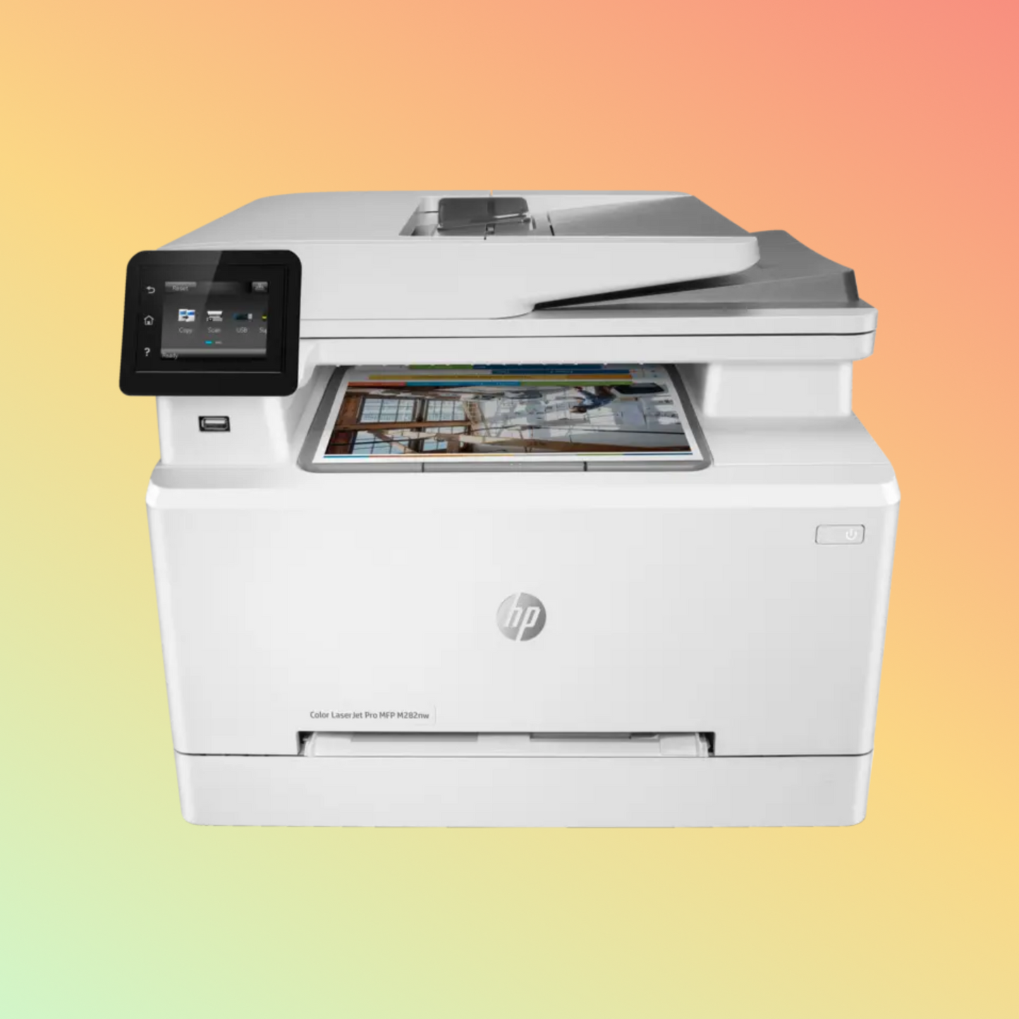 HP LaserJet Pro MFP M282NW Printer - Wireless, A4, Print Copy Scan, 21 ppm, 600 x 600 dpi Resolution, 40,000 Pages Duty Cycle, Black and Color