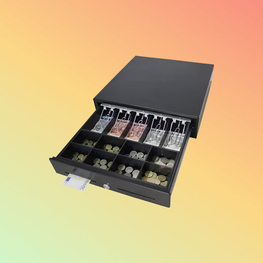 MAKEN SK-410 metal cash box heavy-duty slide 4/5/6/8 bills 8 coins 12V money cash drawer