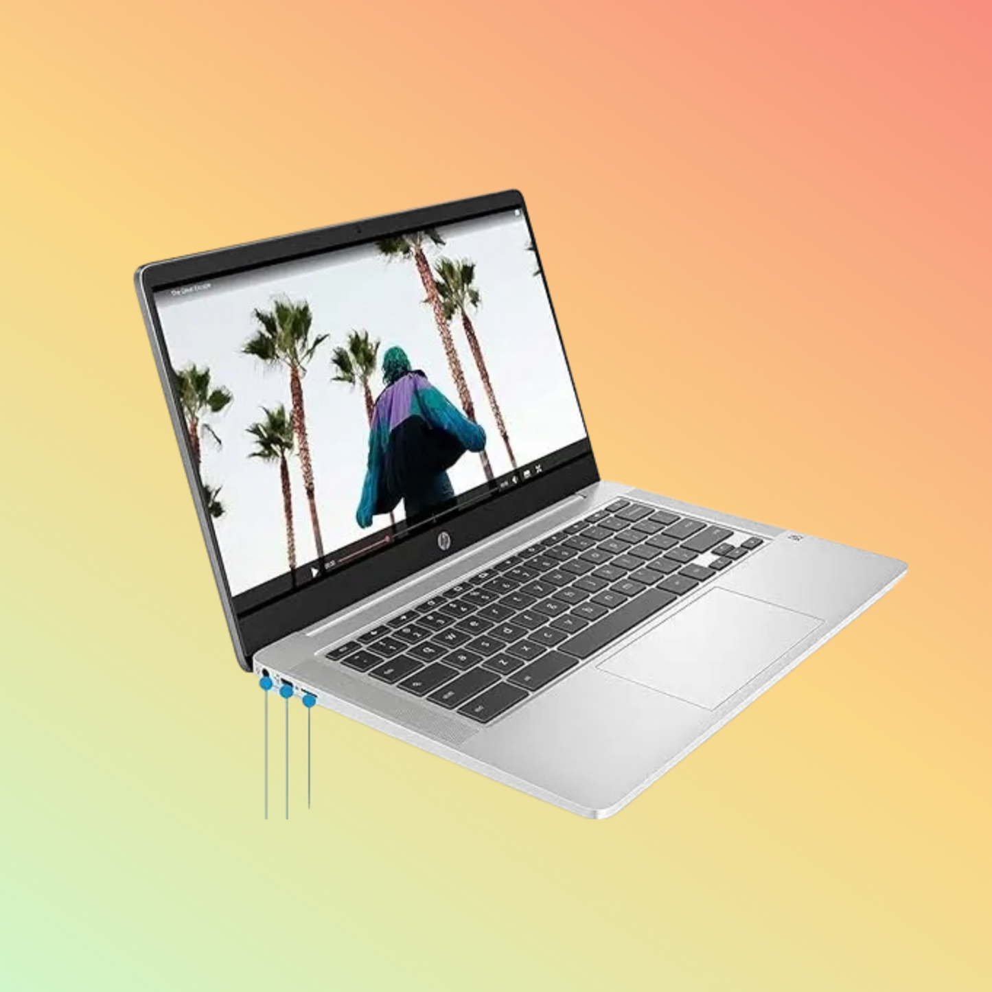 HP-14 NA1031 Chromebook Laptop - 4GB, 64GB SSD, 14"
