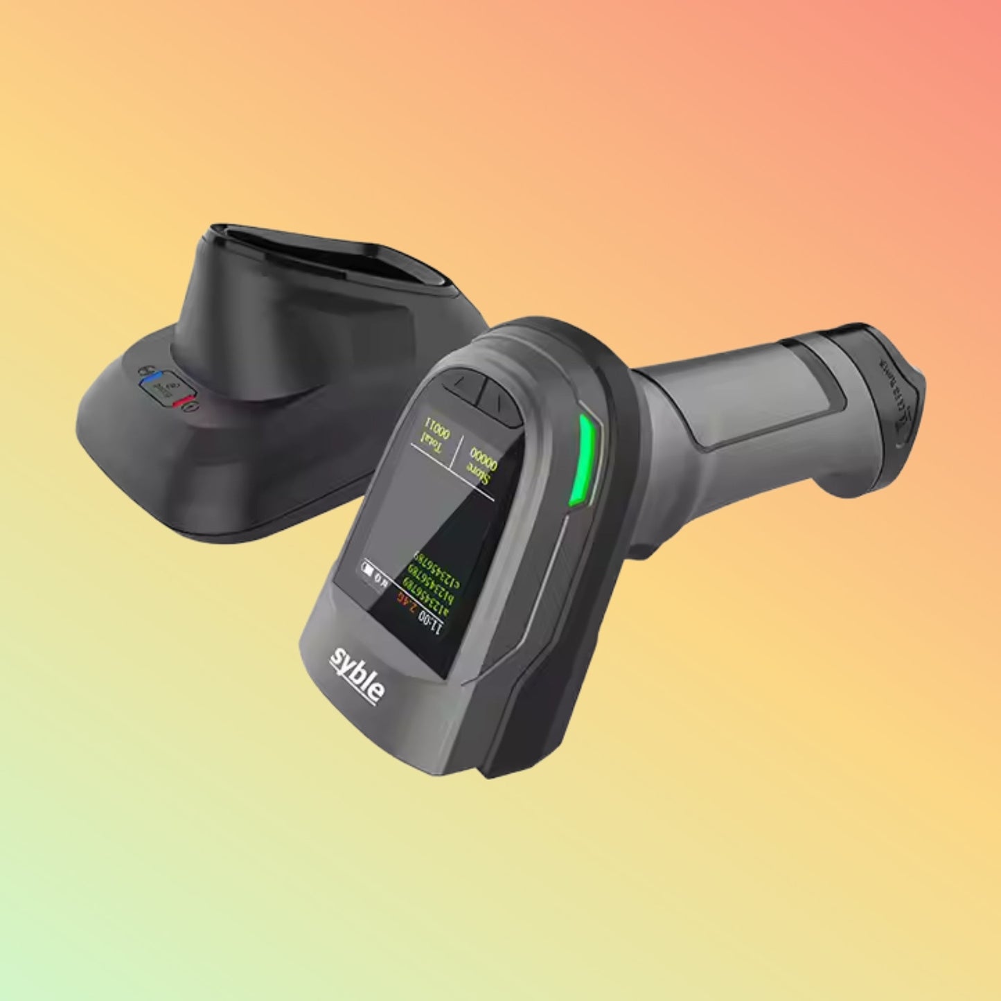 Syble  XB-D68T 2D Industrial Wireless Barcode Scanner with Display Screen