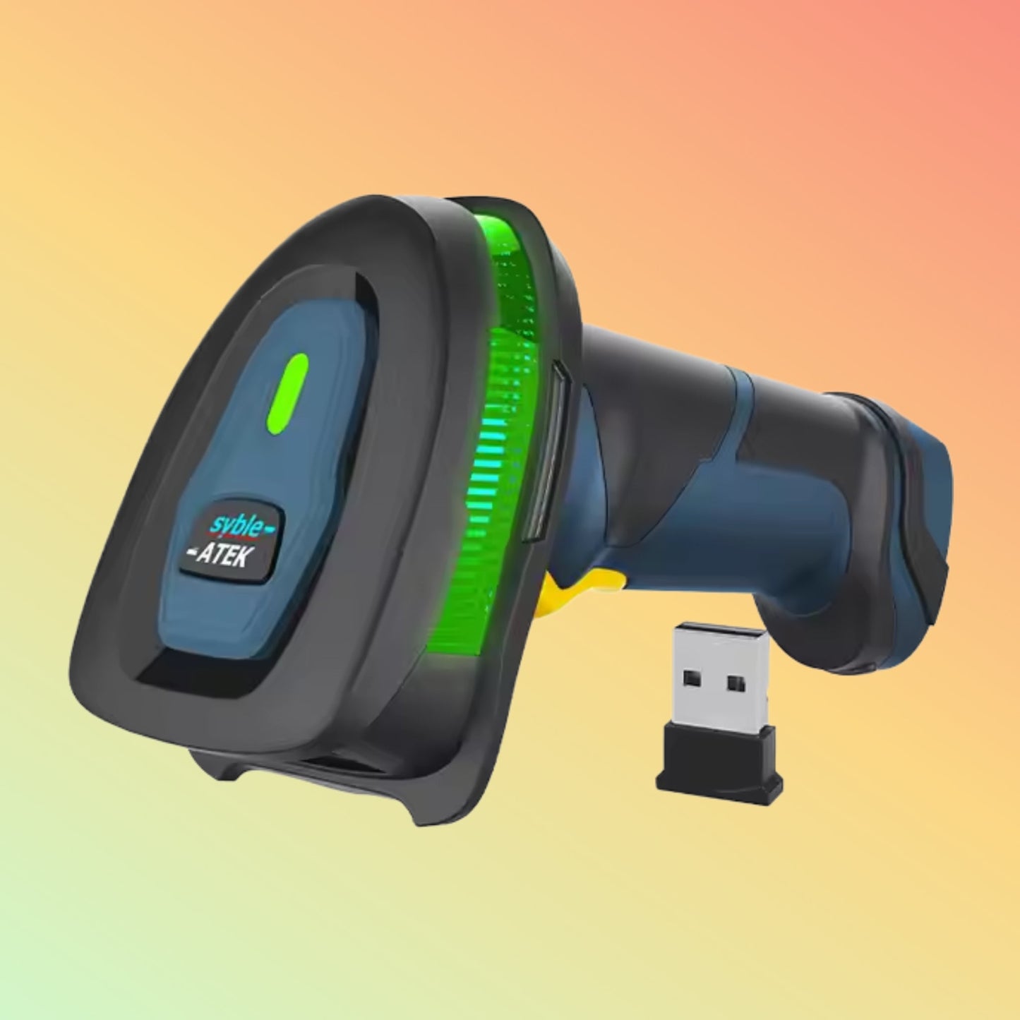 Syble AK-T500 1D/2D Wireless Barcode Scanner with USB & RS232