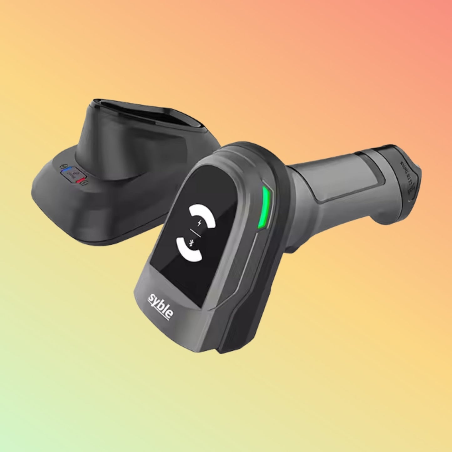 Syble XB-D66T Industrial 2D BT 2.4G Detachable Battery Base Barcode Scanner