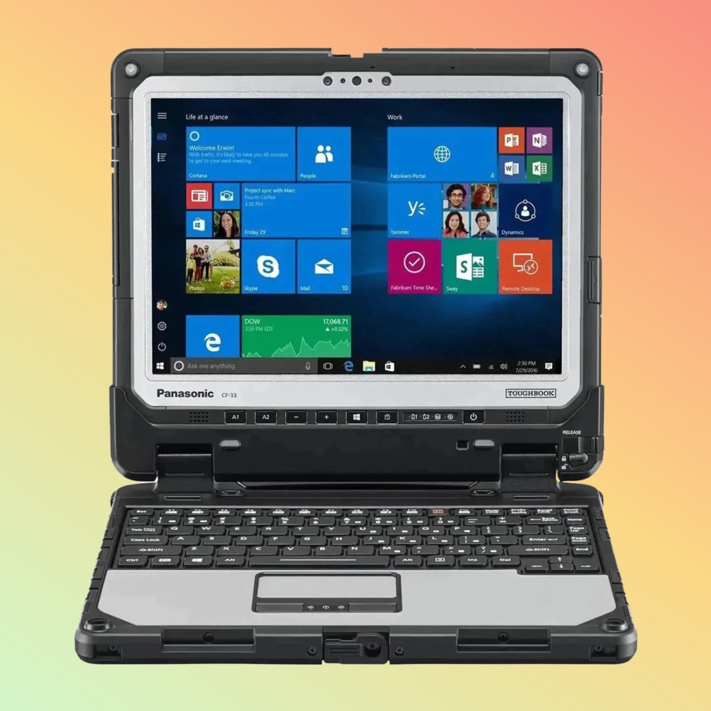Panasonic Toughbook CF-33 MK1, 12" HD, Intel Core i5 with Windows 11 Pro.